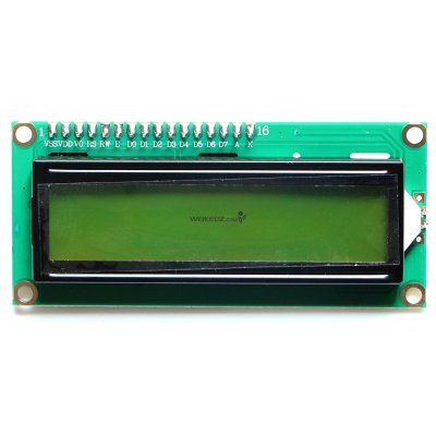 IIC/I2C 1602 Yellow-Green Backlight LCD Dis