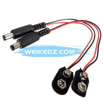 9V Battery Buckle Snaps Power Cable Connect