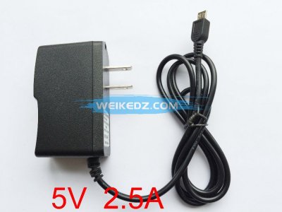 AC100-240V DC 5V 2.5A Micro USB Charger Ada