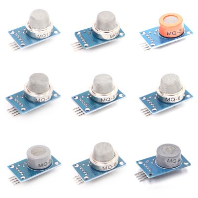 9pcs/lot Gas Sensor MQ-2 MQ-3 MQ-4 MQ-5 MQ-