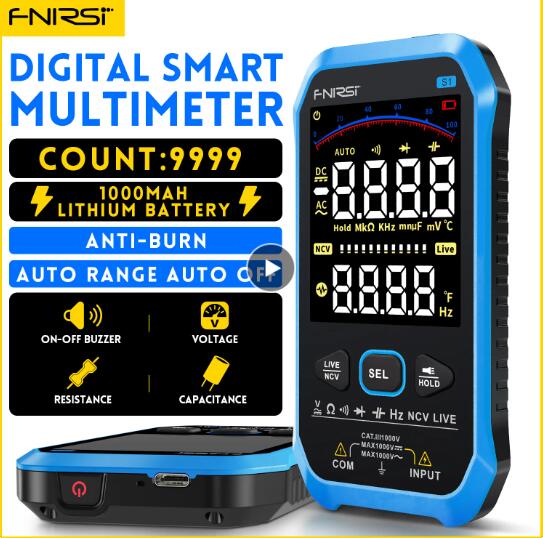 FNIRSI S1 Smart Digital Multimeter 9999coun