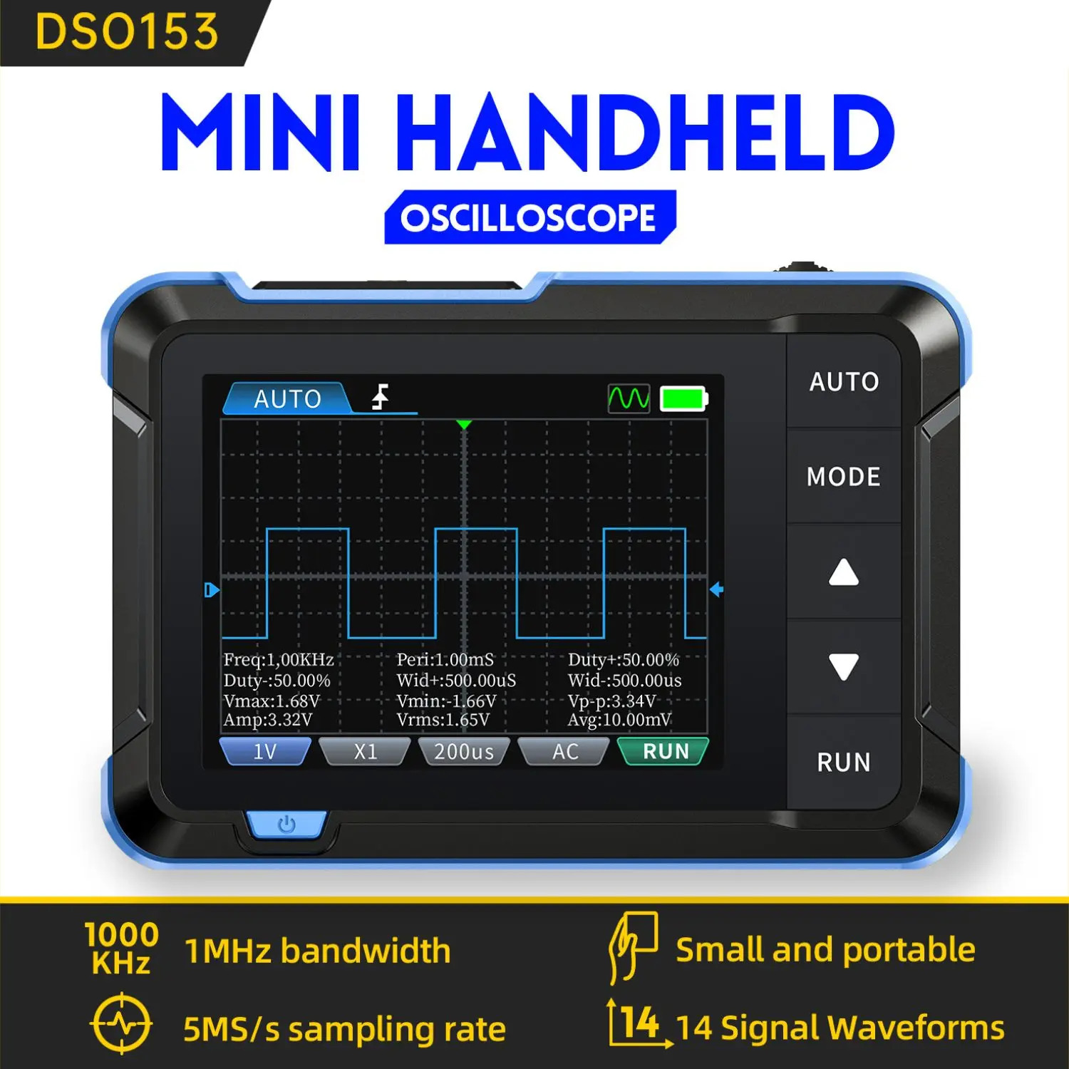 FNIRSI DSO153 Handheld Digital Oscilloscope